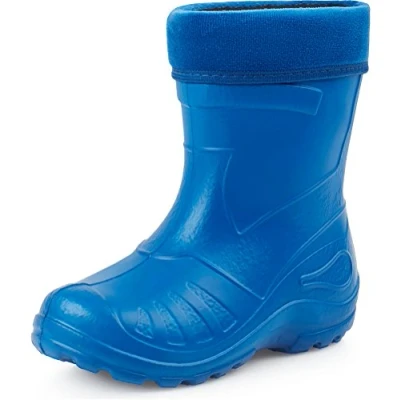 Abbildung von Ladeheid Gummistiefel Kinder federleichte und wasserdichte Eva Thermo Regenstiefel gefüttert KL050 (Blau, 24 EU)