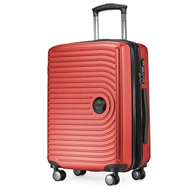 Abbildung von HAUPTSTADTKOFFER Mitte Handgepäck 55x40x23, TSA, 4 Rollen, Reisekoffer, Hartschalenkoffer, Rollkoffer, Handgepäckkoffer, Bordgepäck Koffer, Rot