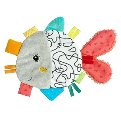Abbildung von Fehn Knister Fisch Activity Baby Raschel Spielzeug zum Greifen und Spielen Rascheltier Babyspielzeug Motorikspielzeug &amp; Knisterspielzeug für Babys Kleinkinder ab 0+ Monaten