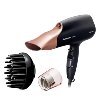 Abbildung von Panasonic EH NA65CN Nanoe Haartrockner mit Diffusor, Schnelltrocknungs &amp; Styling Düse, 3 Geschwindigkeits 4 Temperaturstufen, für sichtbaren Glanz, 2000 W Leistung, ergonomisches Design, Roségold