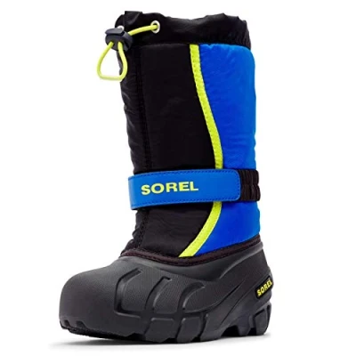 Abbildung von Sorel KIDS FLURRY Schneestiefel für Unisex Baby, Schwarz (Black x Super Blue) Children, 25 EU