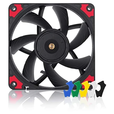 Abbildung von Noctua NF A12x15 PWM chromax.black.swap, Leiser Schmaler Premium Lüfter, 4 Pin (120x15mm, Schwarz)