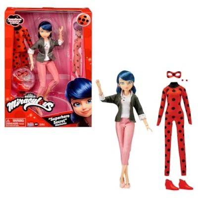 Abbildung von Bandai Miraculous Ladybug Ankleidepuppe 26 cm mit zwei Outfits P50355
