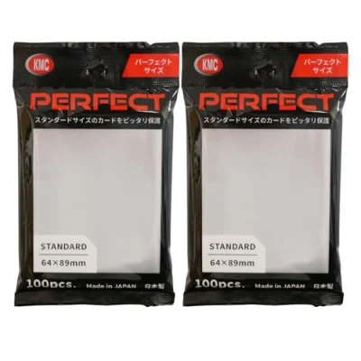 Abbildung von KMC 100 Pochettes Card Barrier Perfect Size Soft Sleeves x 2 Pack Value Set !