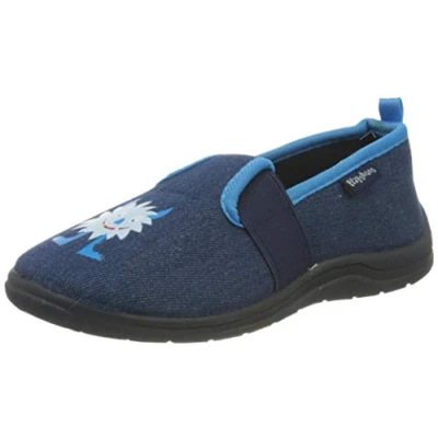 Abbildung von Playshoes Unisex Kinder Hausschuhe, Monster, 30/31 EU