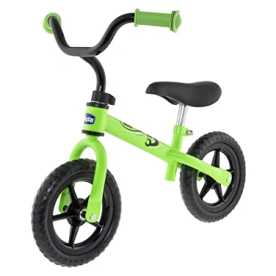 Abbildung von Chicco Green Rocket Laufrad für Kinder 2 5 Jahre, fürs Gleichgewicht, mit höhenverstellbarem Sattel und Lenker, max. 25 kg, Grün Spielzeug Jahre