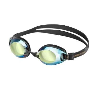 Abbildung von Aqua Speed Lumina Korrekturbrille für Schwimmer Dioptrien Anti Fog Beschichtung Optimaler Sitz &amp; Komfort 5 Nasenstege Stabiler Aufbewahrungsbox Dioptrie 2,0 Schwarz/verspiegelt