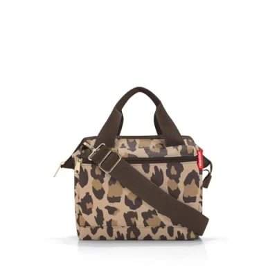Abbildung von reisenthel Allrounder Cross Leo Macchiato Kleine Crossbody Bag mit abnehmbarem und verstellbarem Schultergurt Aus wasserabweisendem Material