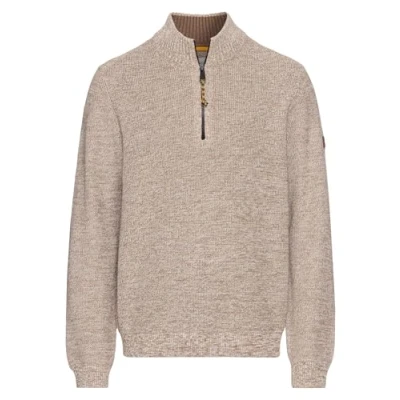 Abbildung von camel active Herren Stricktroyer aus Baumwollmix Sand, Menswear XL