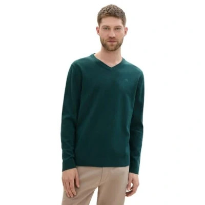 Abbildung von TOM Tailor Strickpullover, Herren, Größe: Medium, Dark tree green melange