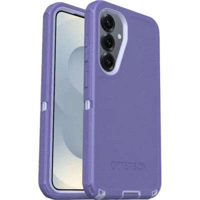 Abbildung von OtterBox Defender Hülle für Samsung Galaxy S25, stoßfest, sturzsicher, Ultra robust, schützende Hülle, 7X getestet nach Militärstandard, Lila