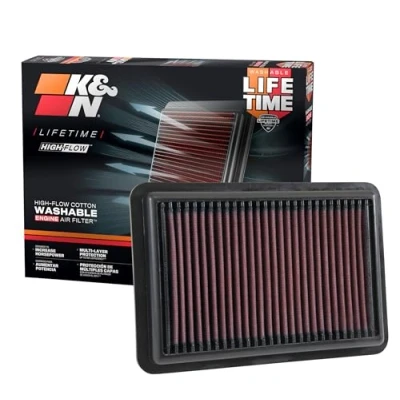 Abbildung von K&amp;N 33 5050 Motorluftfilter: Hochleistung, Prämie, Abwaschbar, Ersatzfilter,Erhöhte Leistung, 2017 2019 (Elanta, i30, Kona, Veloster, Cee d, Forte)