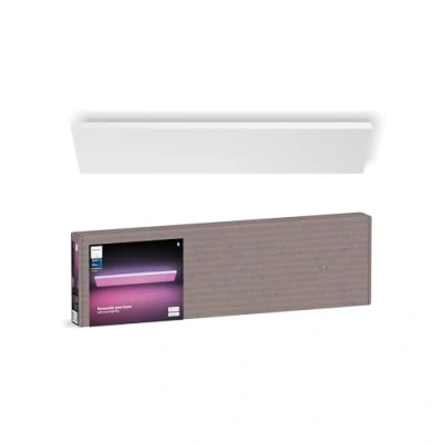 Abbildung von Philips Hue Datura smarte Panelleuchte (quadratisch 30 x 120 cm), weißes &amp; farbiges Licht, Bluetooth kompatibel, Sprachsteuerung mit Alexa, Apple Home Google Assistant