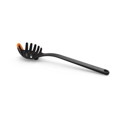 Abbildung von Fiskars Pastalöffel, Länge: 29 cm, Kunststoff/Silikon, Functional Form, Schwarz/Orange, 1027301