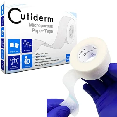 Abbildung von Cutiderm Medizinisches Klebeband, Erste Hilfe, 2,5 cm x 9.14 m, 6 Rollen