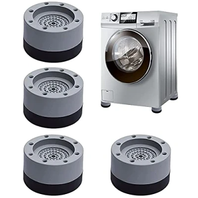 Abbildung von Waschmaschine Füße Pad Fußpolster 4 Stück Universal Anti Vibration [Vibrationsdämpfer]Anti Rutsch Gummi Schwingungsdämpfer Antirutschmatte für Waschmaschinen und Trockner