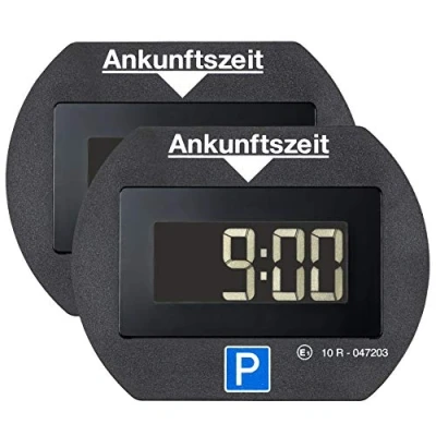 Abbildung von Needit 2X elektronische Parkscheibe Park Lite I automatische elektrisch mit Zulassung vom Kraftfahrt Bundesamt Digitale Parkuhr 2 Displays &amp; vielen Funktionen, langlebig&amp;zuverlässig