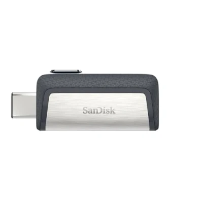 Abbildung von SanDisk Ultra Dual Drive USB Type C Laufwerk Smartphone Speicher 128 GB (Mobiler Speicher, 3.1, versenkbarer Doppelanschluss, 150 MB/s Übertragungsraten, Laufwerk)