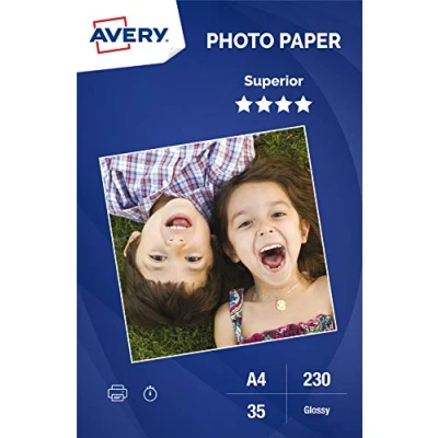 Abbildung von Avery 2497 Fotopapier glänzend A4 230 g/m² 35 Blatt