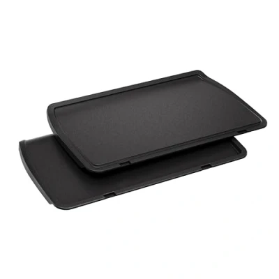 Abbildung von Tefal Plancha Platten XL, kompatibel mit OptiGrill+ für empfindliche Zutaten, antihaftbeschichteter Aluminium Druckguss, Schwarz, XA729810