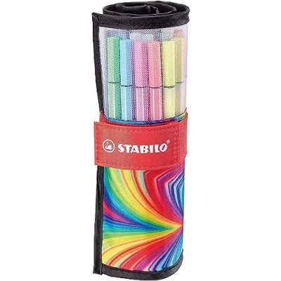 Abbildung von Premium Filzstift STABILO Pen 68 ARTY 25er Rollerset mit 25 verschiedenen Farben