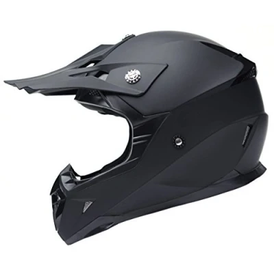 Abbildung von Motocross Motorradhelm Downhill Fullface Helm Yema YM 915 Cross DH Enduro Quad Mountainbike BMX MTB ECE für Damen Herren Erwachsene Schwarz Matt L