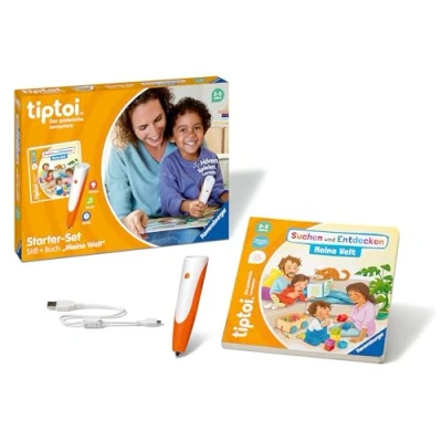 Abbildung von Ravensburger tiptoi Starter Set 00112: Stift und Bilderbuch Suchen Entdecken Meine Welt Lernspiele für Kinder ab 2 Jahren Spielzeug Jahre