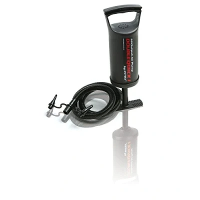 Abbildung von Intex Double Quick 1 Hand Pumpe Luftpumpe 29 cm Mit 3 Düsenaufsätze