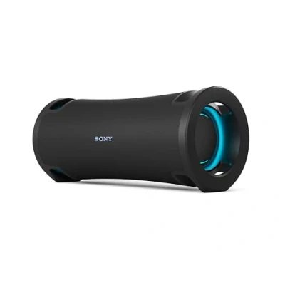 Abbildung von Sony ULT Field 7 Kabelloser tragbarer Bluetooth Lautsprecher mit Power Sound, ultimativem Deep BASS, X Balanced Speaker, 30h Akku, IP67, wasserdicht, LED, Mikrofon, Gitarreneingang Schwarz