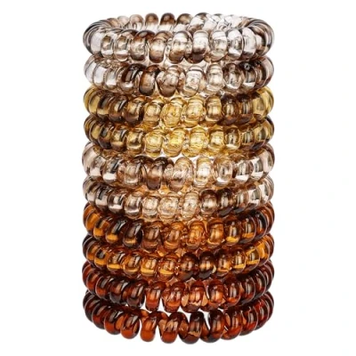 Abbildung von JessLab Haargummi Damen, 10 Stück Telefonkabel Elastisch Haarband No Damage Spirale für Mädchen Frauen Farbe Sortiert (#28)