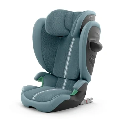 Abbildung von CYBEX Gold Kinder Autositz Solution G2 Plus, Ab ca. 3 bis 12 Jahre (100 150 cm), Max. 50 kg, Für Autos mit und ohne ISOFIX, Stormy Blue (Blau)