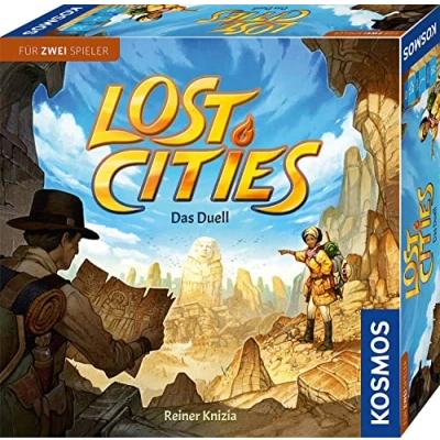Abbildung von KOSMOS 694135 Lost Cities Das Duell, spannendes Brettspiel, Abenteuerspiel für 2 Personen ab 10 Jahre, Familienspiel, Spiel 2, Gesellschaftsspiel
