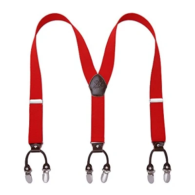 Abbildung von KANGDAI Herren Hosenträger 6 Clips Heavy Duty Men Braces Y Zurück 20 Farben Durable Elastic Verstellbare Starke Metall
