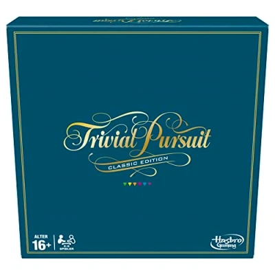 Abbildung von Hasbro Gaming Trivial Pursuit Brettspiel, Spielplan in klassischem Design und Farben, Perfekt für Partys, Familienfeiern Spieleabende, Familienspiele Teenager Erwachsene ab 16 Jahren