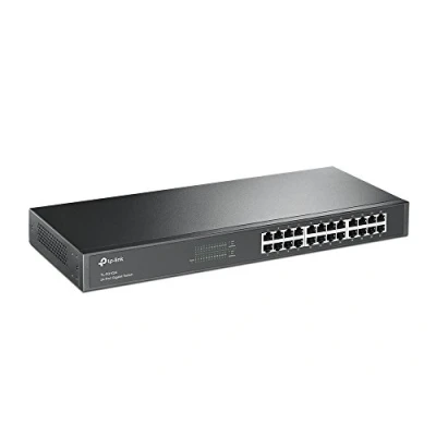 Abbildung von TP Link TL SG1024 24 Port Gigabit Netzwerk Switch ( 19 Zoll Rack Montage, 24*RJ 45 LAN Ports, Metallgehäuse, , unmanaged, Plug und Play, Lifetime Garantie)schwarz