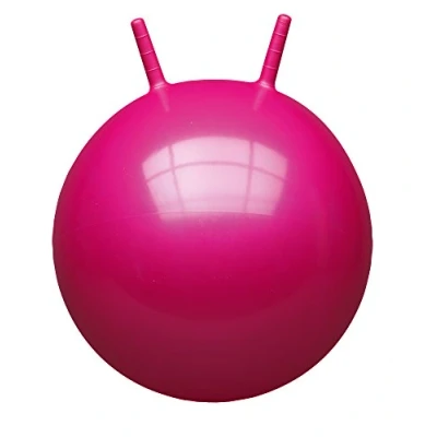 Abbildung von John 59008 Sprungball Einfarbig (45 50 cm) Hopperball, Hüpfball, Springball, Hopper Ball für Drinnen &amp; Draußen wiederaufblasbar, robust Fitness Kinder