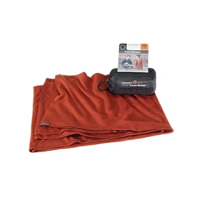Abbildung von Cocoon Travel Blanket Merinowolle/Seide Dark Terracotta
