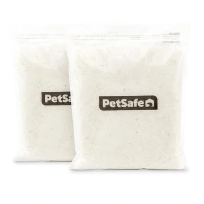 Abbildung von PetSafe ScoopFree Premium Silikat Katzenstreu, parfümfrei, hervorragende Geruchskontrolle, geringe Verschmutzung, hält bis zu 1 Monat, 4 kg insgesamt (Doppelpack mit 2 je Packung)