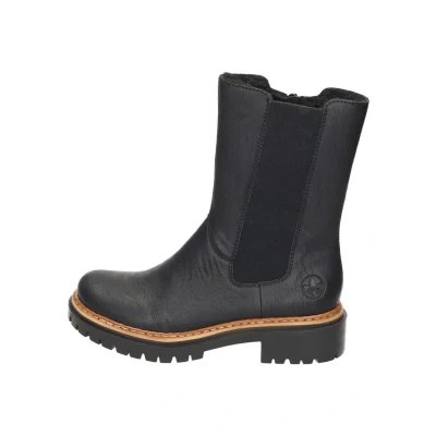 Abbildung von Rieker Plateaustiefelette, Damen, Größe: 38, Schwarz Schuhe