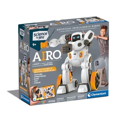 Abbildung von Clementoni AIRO, Roboter zum Zusammenbauen ab 9 Jahren mit künstlicher Intelligenz Wissenschaft und Spiel Robotics Spielzeug für Kinder KI Technologie