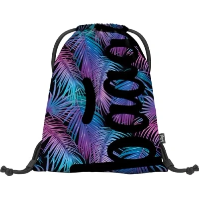 Abbildung von Baagl Turnbeutel für Mädchen und Damen Schuhbeutel, Schule Kindergarten Sportbeutel, Sportrucksack (Palm)