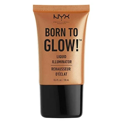 Abbildung von Nyx Professional Makeup Highlighter BORN TO GLOW Liquid Illuminator Highlighter, Damen, Größe: 18 ml, 3 pure gold