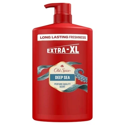 Abbildung von Old Spice Deep Sea 3in1 Duschgel &amp; Shampoo für Männer, 1L, langanhaltender, frischer Duft in Parfümqualität, Tiefenreinigung Haare Gesicht Körper, sanftes Hautgefühl