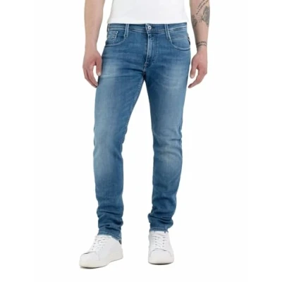 Abbildung von Replay Herren Jeans Anbass Slim Fit mit Comfort Stretch, Medium Blue 009 (Blau), 36W / 30L