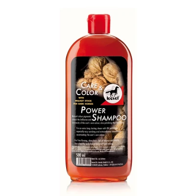 Abbildung von Leovet POWER SHAMPOO mit Walnuss für dunkle Pferde 500 ml