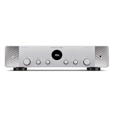 Abbildung von Marantz Stereo 70s Gerät mit HDMI Umschaltung, Streaming über HEOS Built in, Phono Eingang und UKW /DAB+ Radio Silber