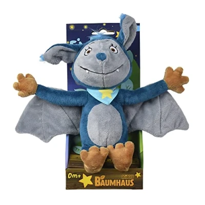 Abbildung von Simba 109221000 Fidi Fledermaus, bekannt aus dem KiKA Baumhaus kuschelweichem Plüsch, ab den ersten Lebensmonaten, Mehrfarbig, 25 cm
