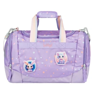 Abbildung von Baagl Sporttasche für Mädchen, Reisetasche Kinder, Schwimmtasche Kompakt und Robust Sport, Schule Reisen (Lieblingstiere)