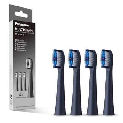 Abbildung von Panasonic ER 6CT01A303 Zubehör Set mit elektrischem Zahnbürstenkopf, kompatibel MULTISHAPE System