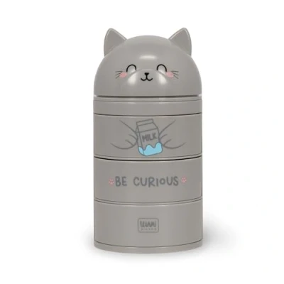 Abbildung von Legami Desk Organizer, Schreibtisch Organizer mit 3 seitlich zu öffnenden Schubladen, oberes Fach Schiebeverschluß, Kitty Motiv